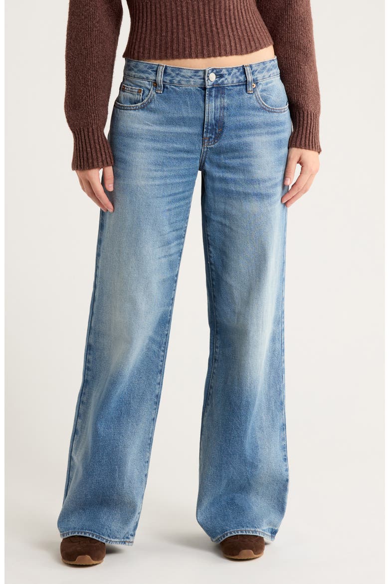 Casey Low Rise Baggy Wide Leg Jeans, Main, color, MEDIUM INDIGO