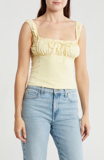 Lush Smocked Bow Tank