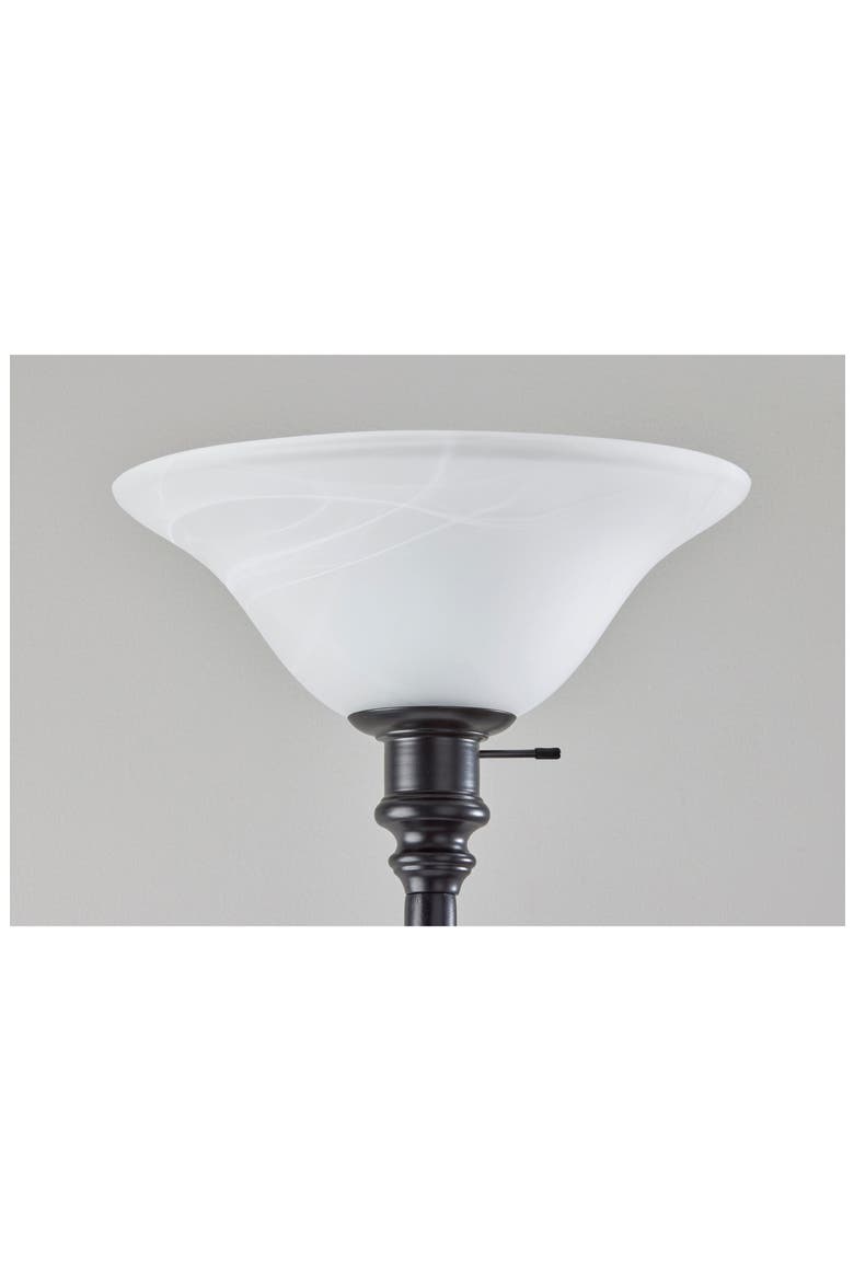 Claret Torchiere Lamp, Alternate, color, BLACK