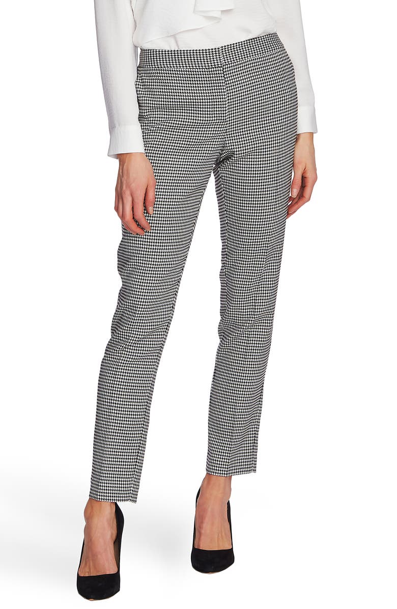 Vince Camuto Houndstooth Ankle Pants, Main, color, 