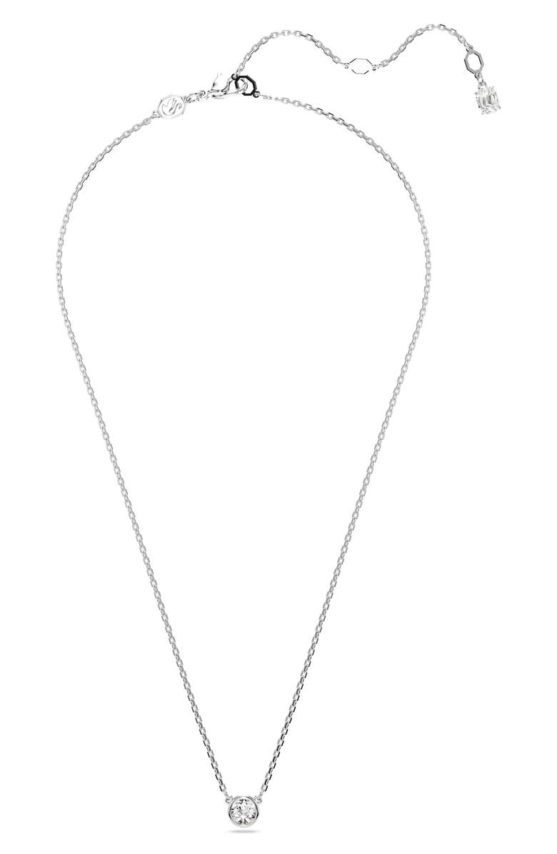 Swarovski Imber Crystal Pendant Necklace, Main, color, Silver