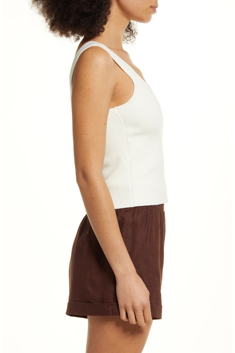 Julia Rib Knit Tank, Alternate, color, IVORY