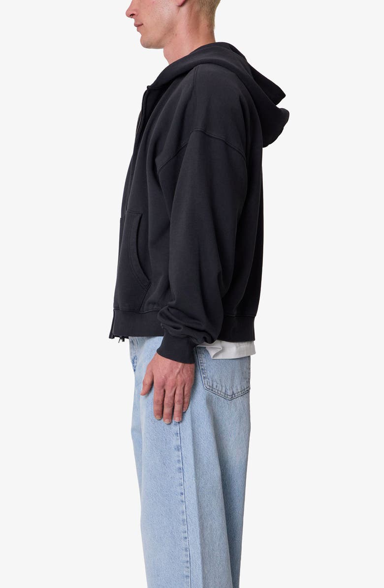 mnml Heavyweight Basic Zip-Up Cotton Hoodie, Alternate, color,
