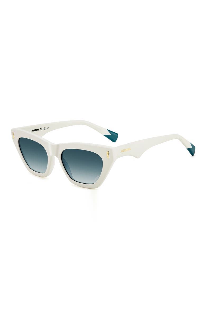 54mm Cat Eye Sunglasses, Alternate, color, IVORY
