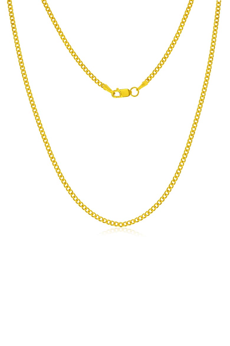 14k Gold Fill Cuban Chain Necklace, Main, color, GOLD