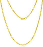 SIMONA 14k Gold Fill Cuban Chain Necklace