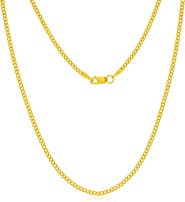 SIMONA 14k Gold Fill Cuban Chain Necklace