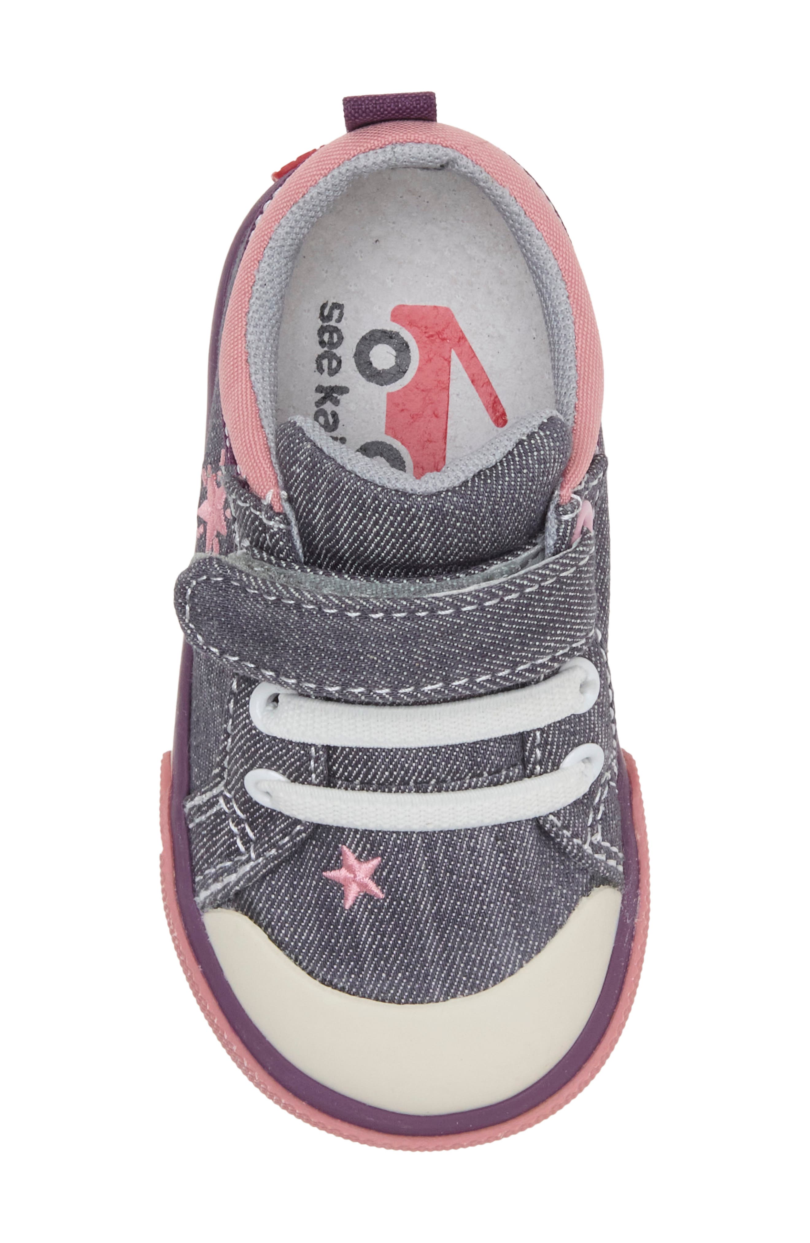 Kids' Kristin Sneaker, Alternate, color, GRAY DENIM/ STARS