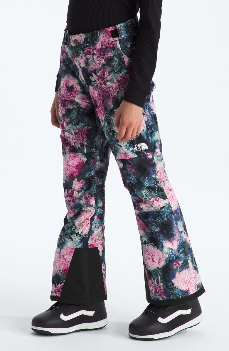 The North Face Kids' Freedom Waterproof Insulated Pants, Alternate, color, Pale Blossom Frozen
