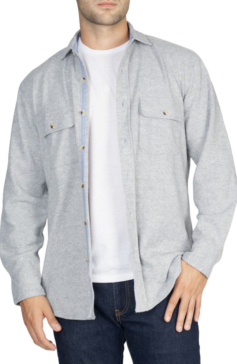 TailorByrd Solid Melange Sweater Shirt, Main, color, 