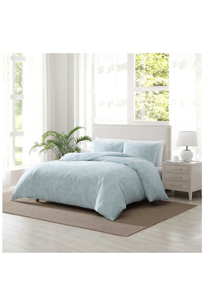 Art of Palms Comforter Set, Alternate, color, BLUE LAGOON