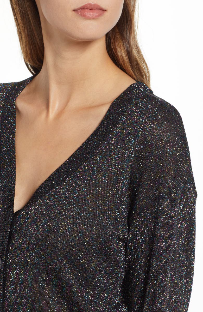 Leith Metallic Cardigan, Alternate, color, 