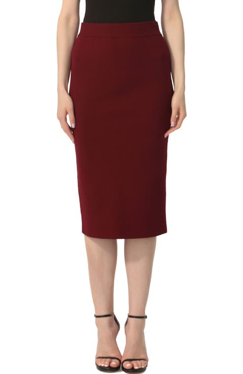 Women's Knit Pencil Skirt