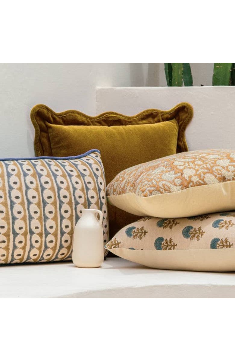 Mela Artisans Nazar Blockprint Pillow - Cover Only, Alternate, color, Multicolor