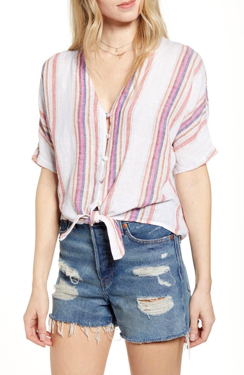 Rails Thea Tie Hem Shirt, Main, color,