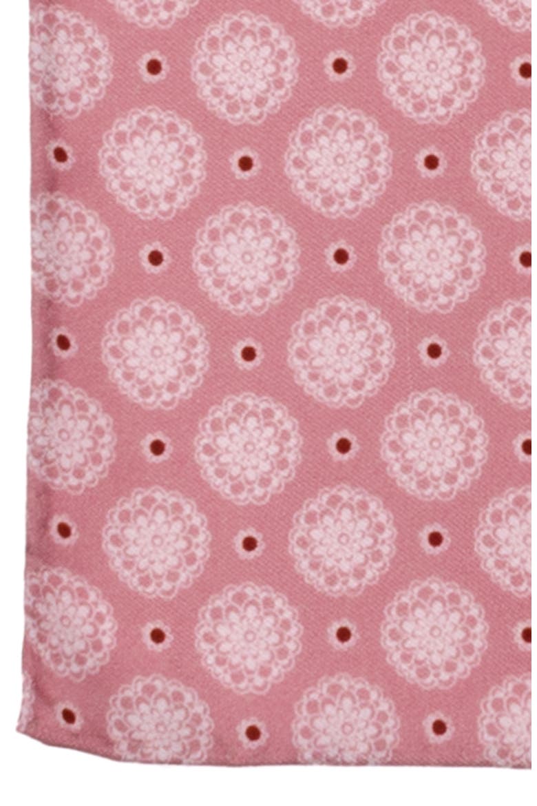 Floral Silk Pocket Square, Alternate, color, PINK