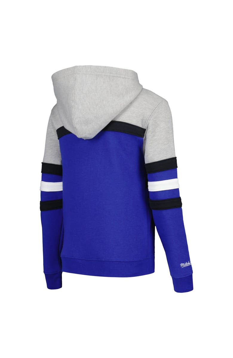 Mitchell & Ness Youth Mitchell & Ness Gray/Blue Orlando Magic Hardwood Classics Head Coach Pullover Hoodie, Alternate, color, Gray