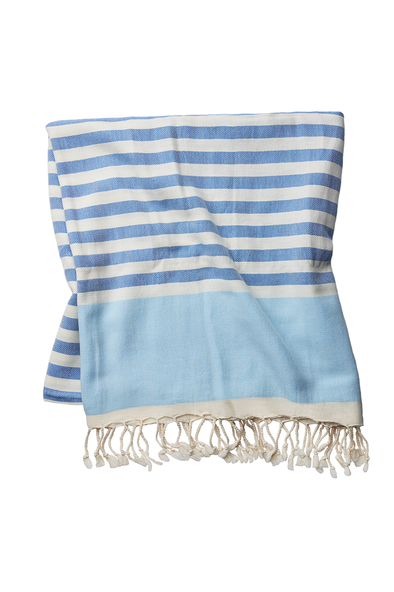 Artisan Crafted Cotton Turkish Towel Beach Bath, Main, color, Sea