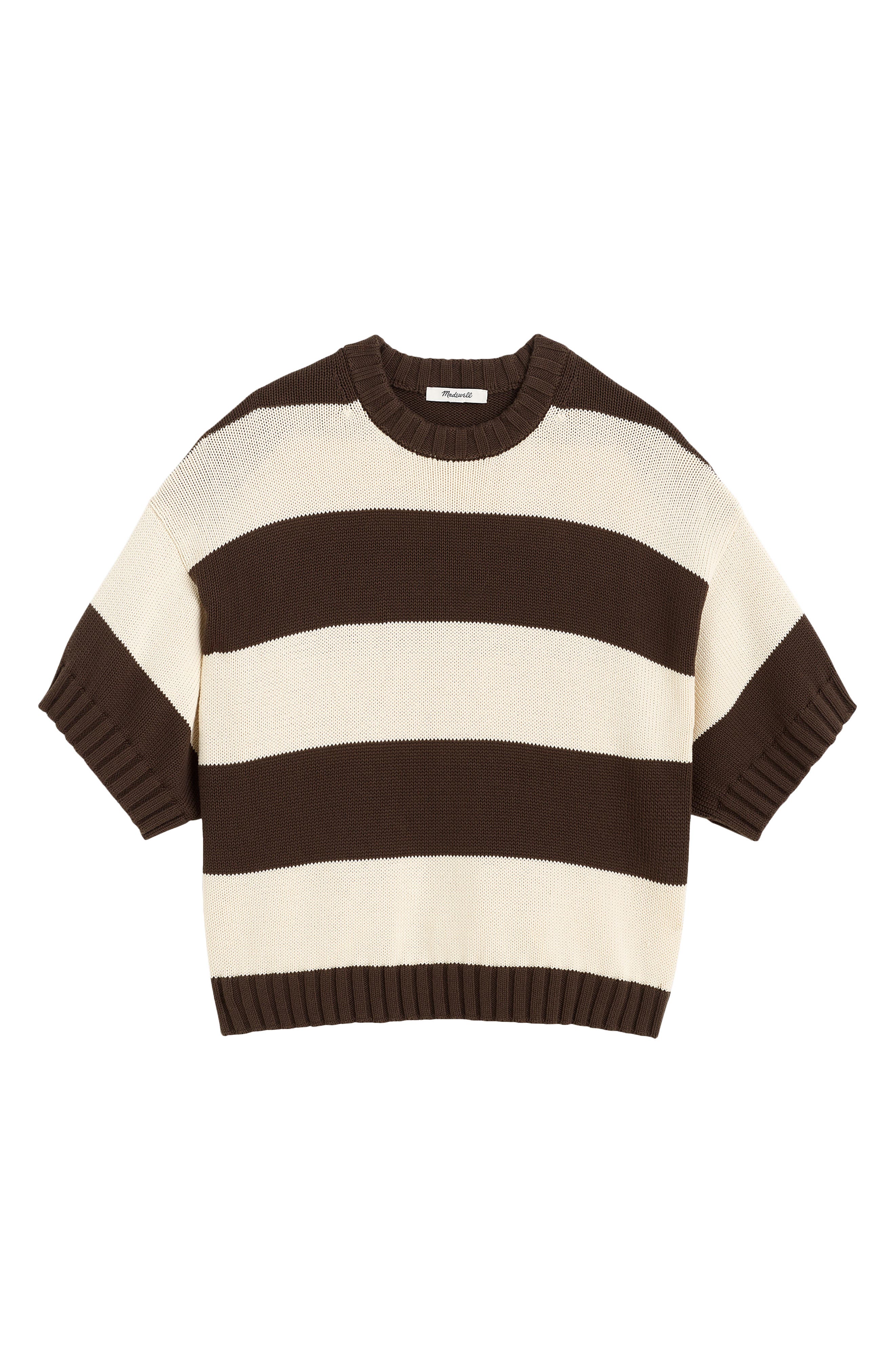 selected DARK BROWN AND CANVAS STRIPE