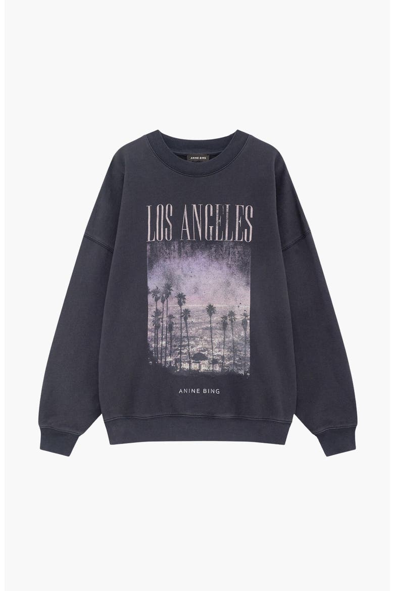 Miles Los Angeles Sweatshirt, Alternate, color, Vintage Black