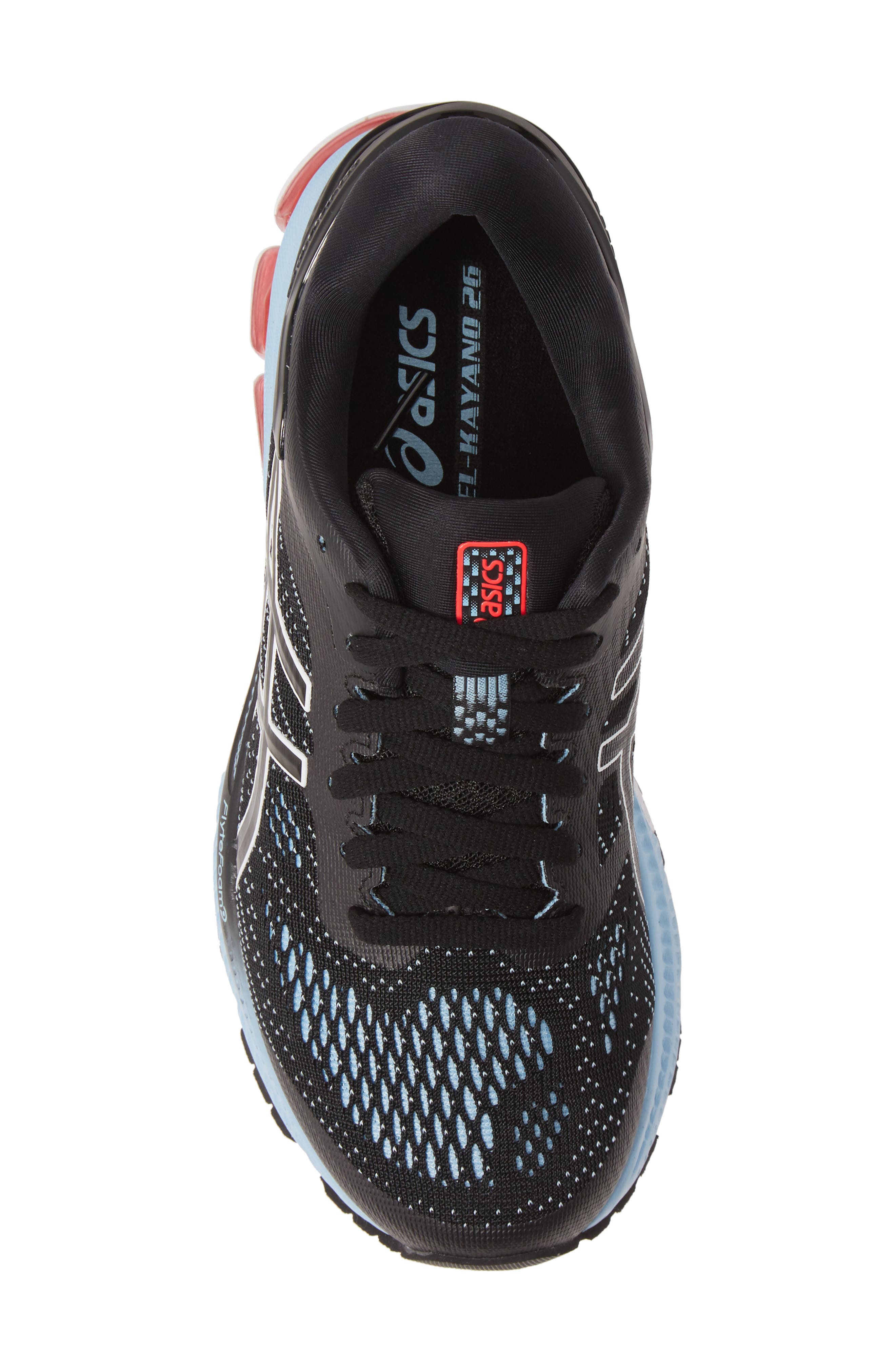 GEL-KAYANO® 26 Water Repellent Running Shoe, Alternate, color, BLACK/ HERITAGE BLUE