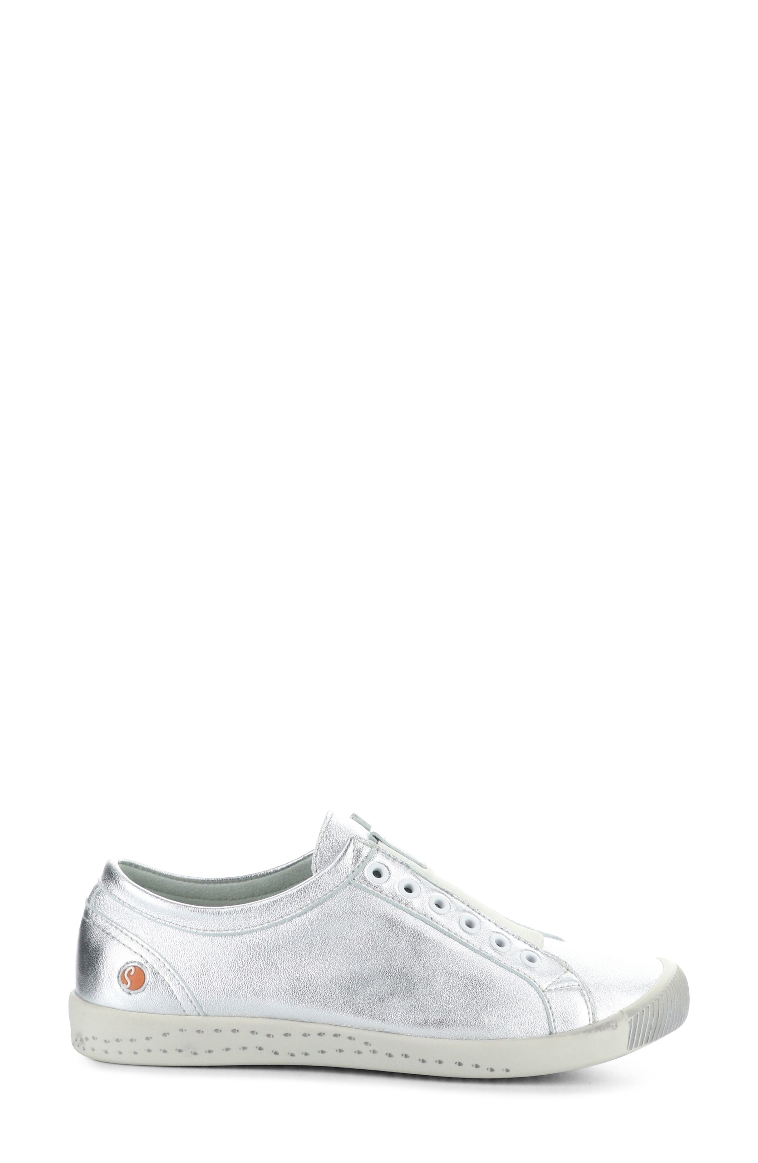 Softinos by Fly London Irit Low Top Sneaker, Alternate, color, Silver