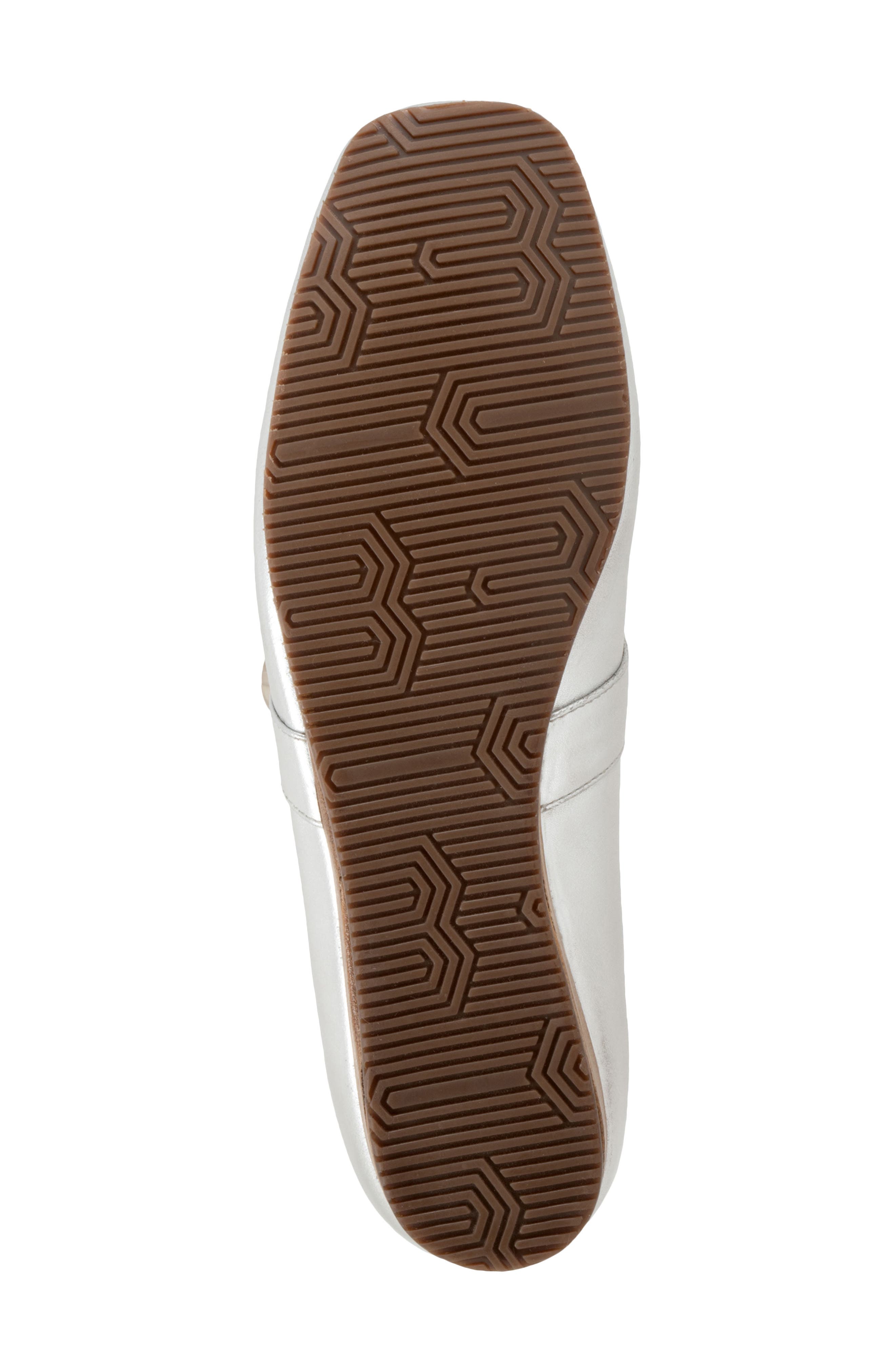SoftWalk<sup>®</sup> Valdivia Mary Jane Flat, Alternate, color, Silver