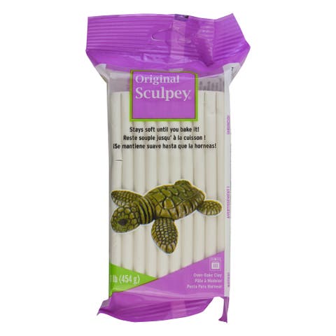 Original Sculpey Clay White 1 lb Polymer