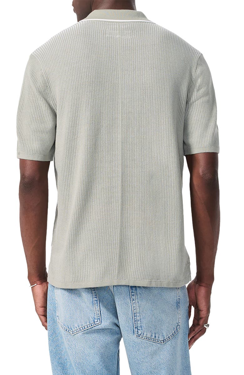 rag & bone Harvey Relaxed Polo, Alternate, color, Grey