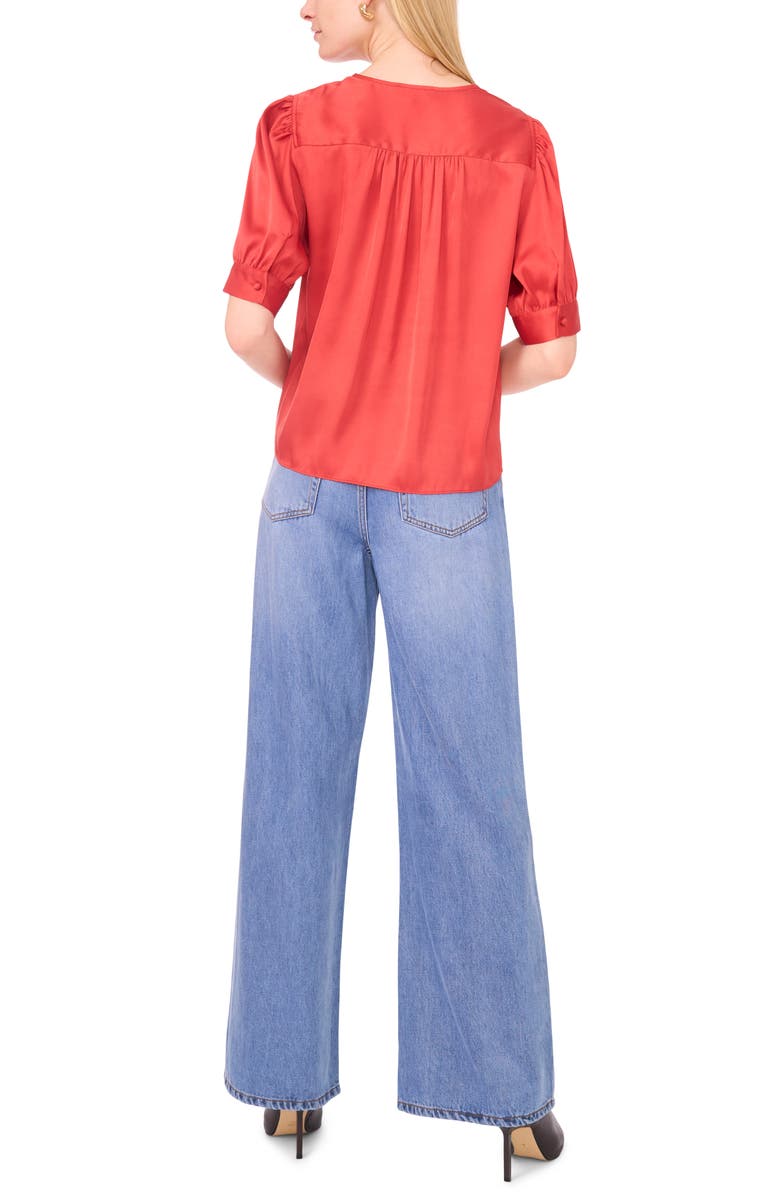 1.STATE Illusion Yoke Blouse, Alternate, color, Spiced Apple