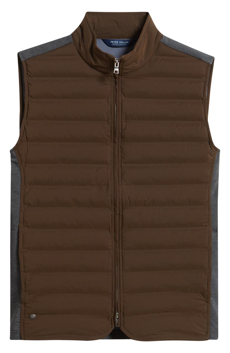 Peter Millar Crown Crafted Winsome Water Resistant Hybrid Vest, Alternate, color, Antique Walnut