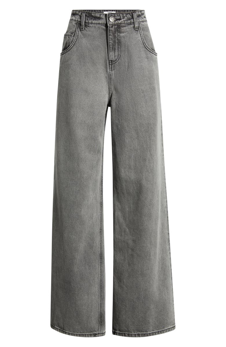 YMI Love Print Relaxed Superwide Leg Jeans, Main, color,