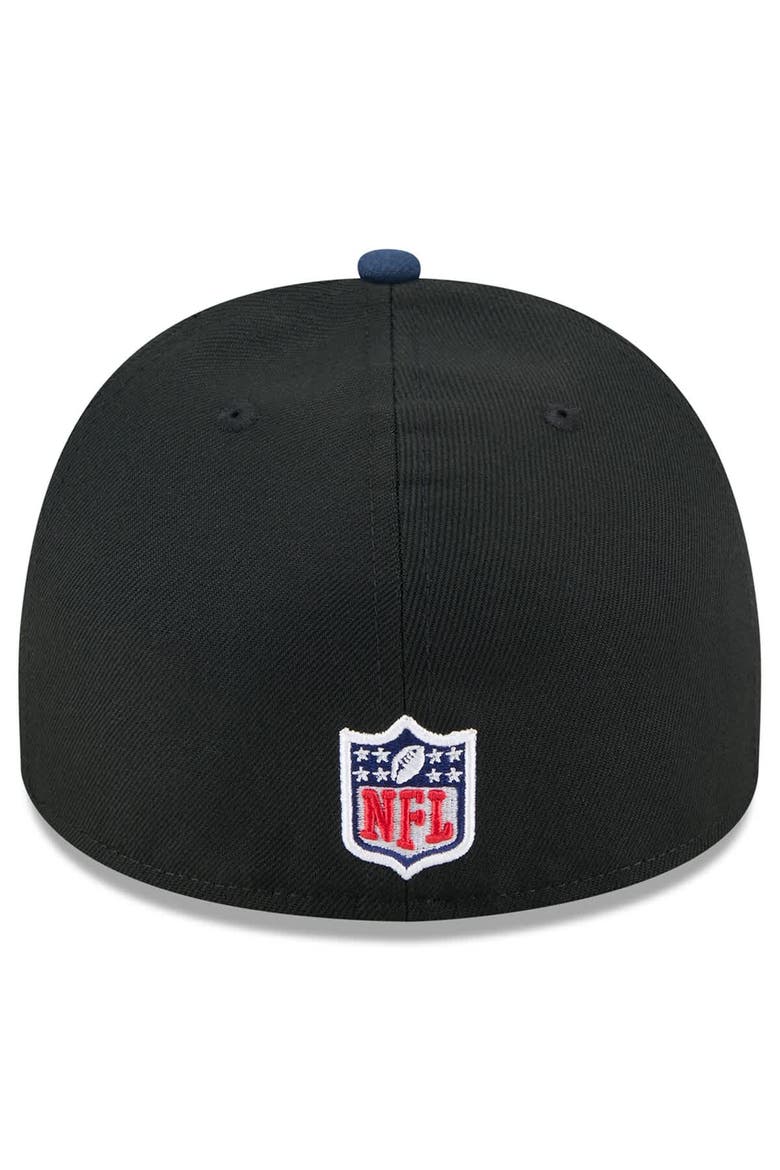 Men's New Era Black/Navy Dallas Cowboys 2025 NFL Draft On Stage A-Frame 59FIFTY Fitted Hat, Alternate, color, Black