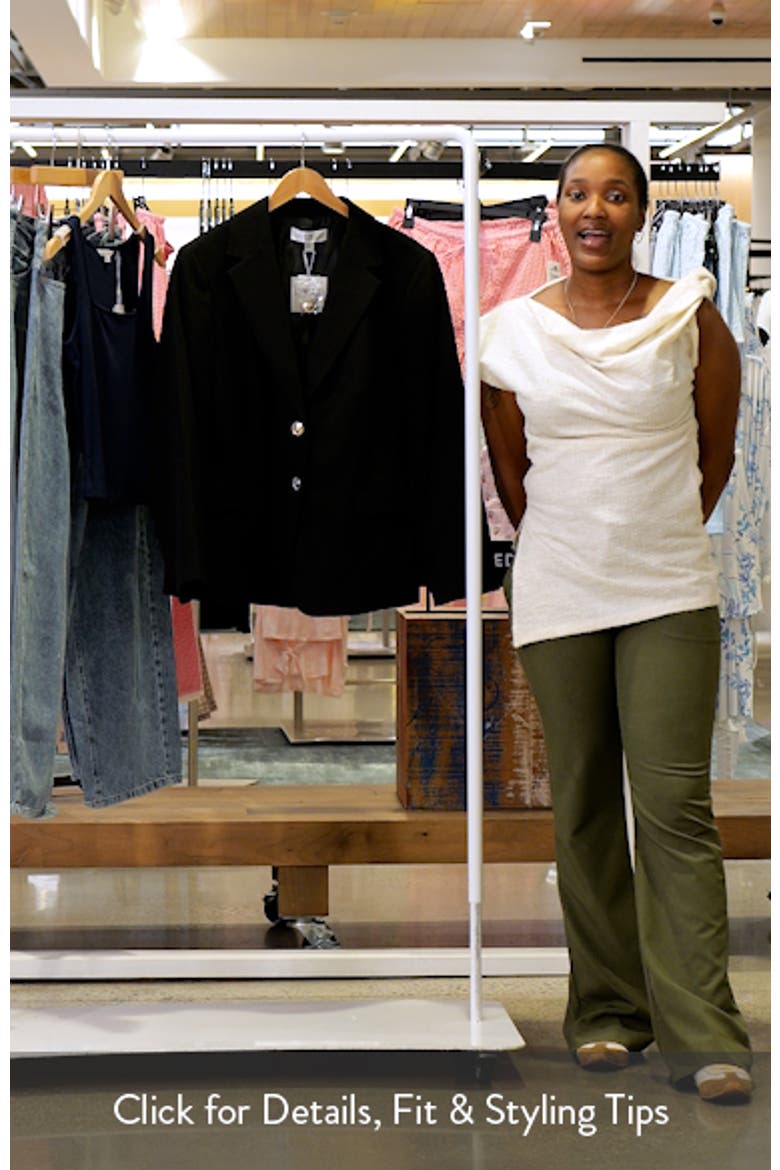 Stretch Crepe Two-Button Blazer video