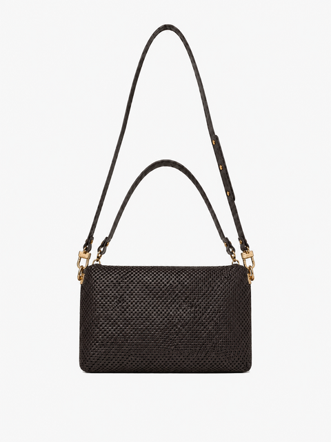 Lumine Perforated Leather Shoulder & Crossbody Bag