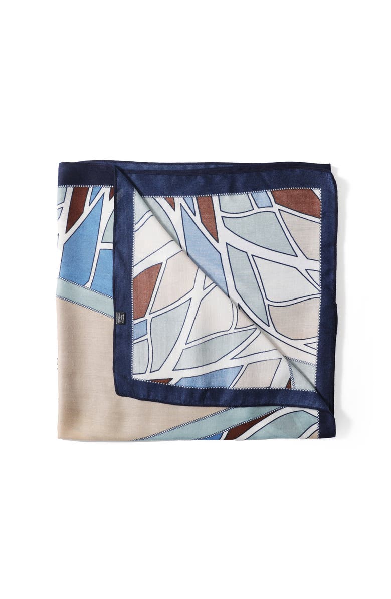 Youzey The Nicole Scarf, Alternate, color, Blue/Tan