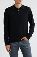 PS Paul Smith Long Sleeve Tipped Wool Polo Sweater