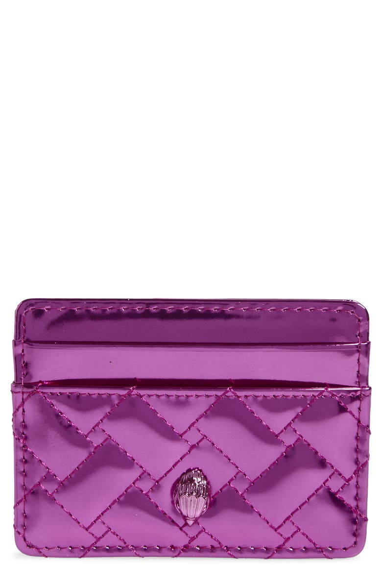 Kurt Geiger London Kensington Card Holder, Main, color, Bright Pink