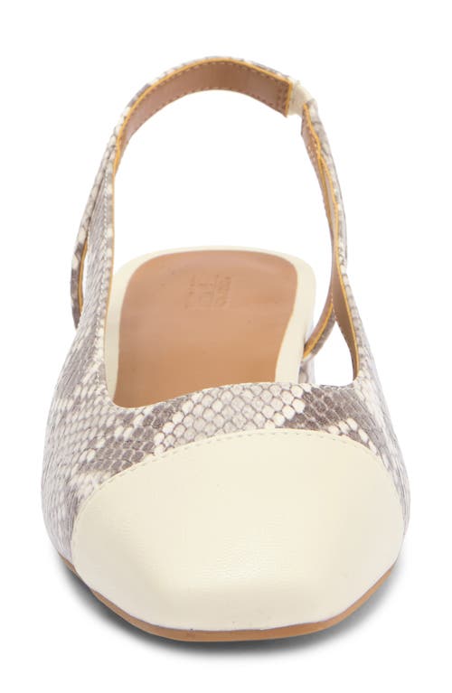 Nordstrom Rack Blaire Slingback Pump In Ivory Snake