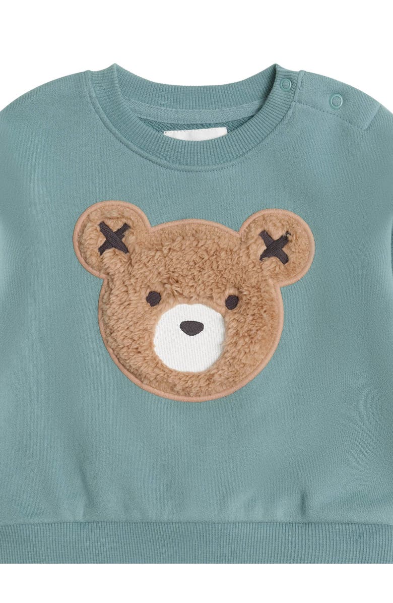 Huxbaby Furry Huxbear Sweatshirt Boys, Alternate, color, Green Granite
