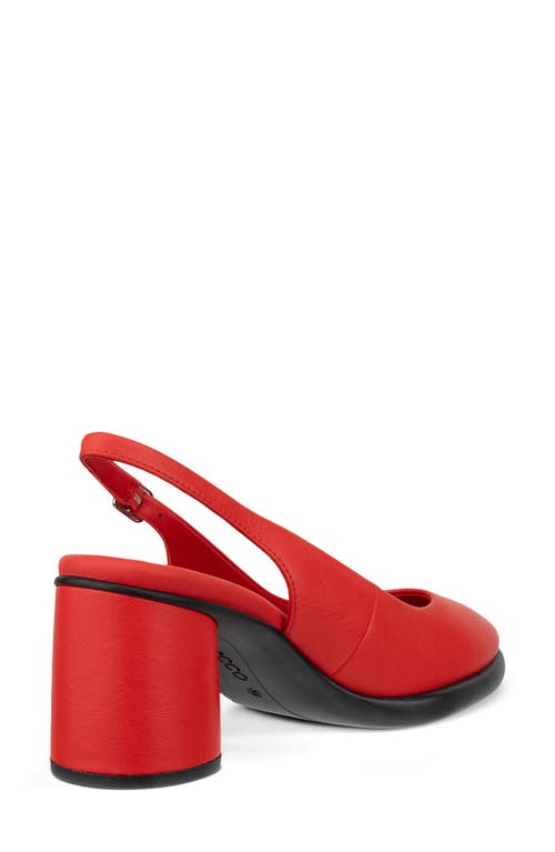 Ecco Sculpted Lx 55 Slingback Pump In Red