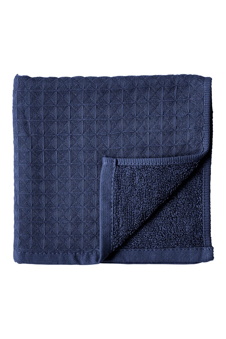 Waffle Twist 6-Piece Cotton Bath Towel, Alternate, color, INDIGO