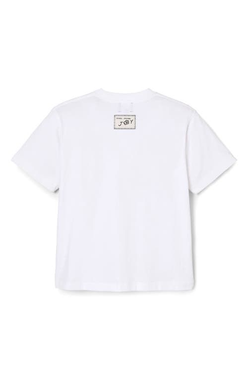 Marc Jacobs Do You Find Joy? Boxy Graphic T-shirt In White