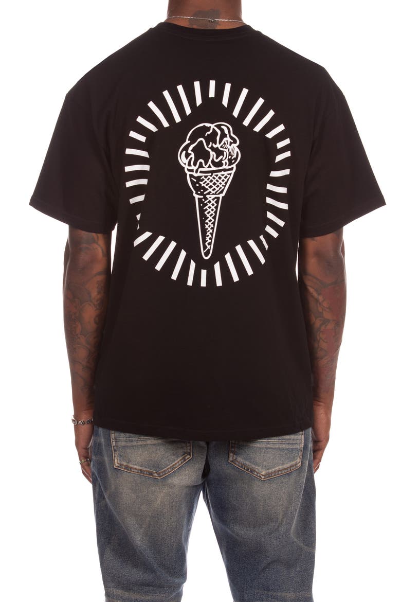 Snow Top Cotton Graphic T-Shirt, Alternate, color, BLACK