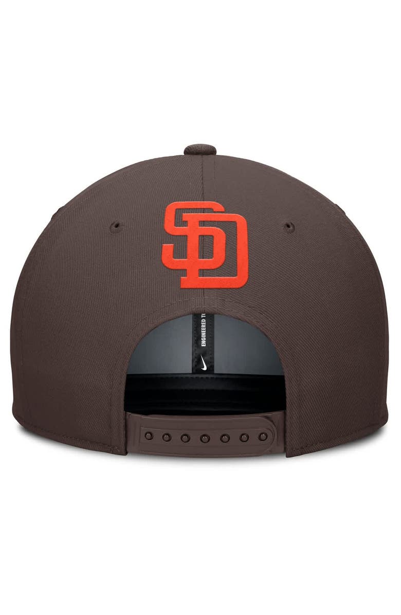 Nike Men's Nike Gray/Brown San Diego Padres Pro Performance Snapback Hat, Alternate, color, Gray
