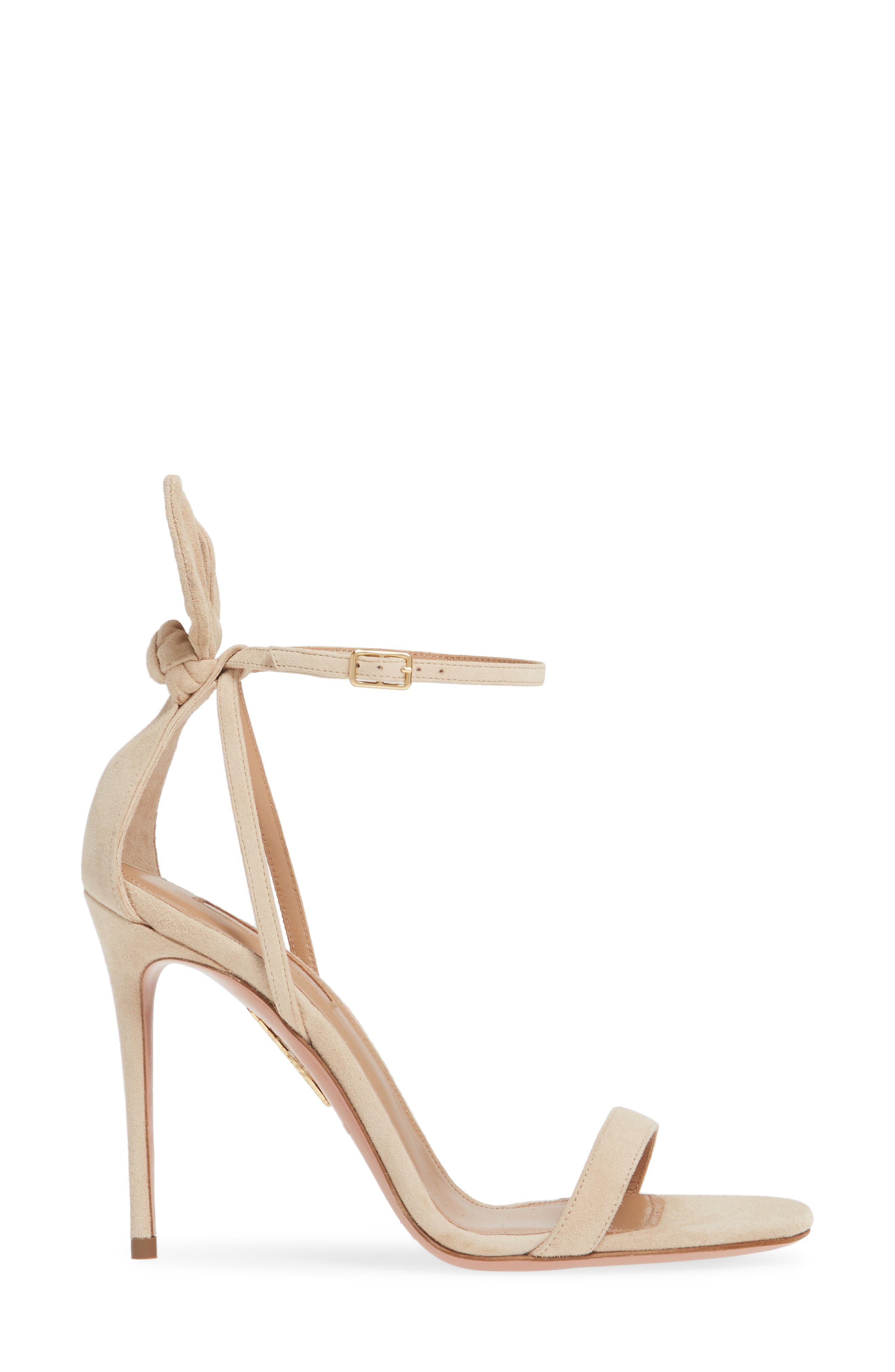 Bow Tie Stiletto Sandal, Alternate, color, NUDE