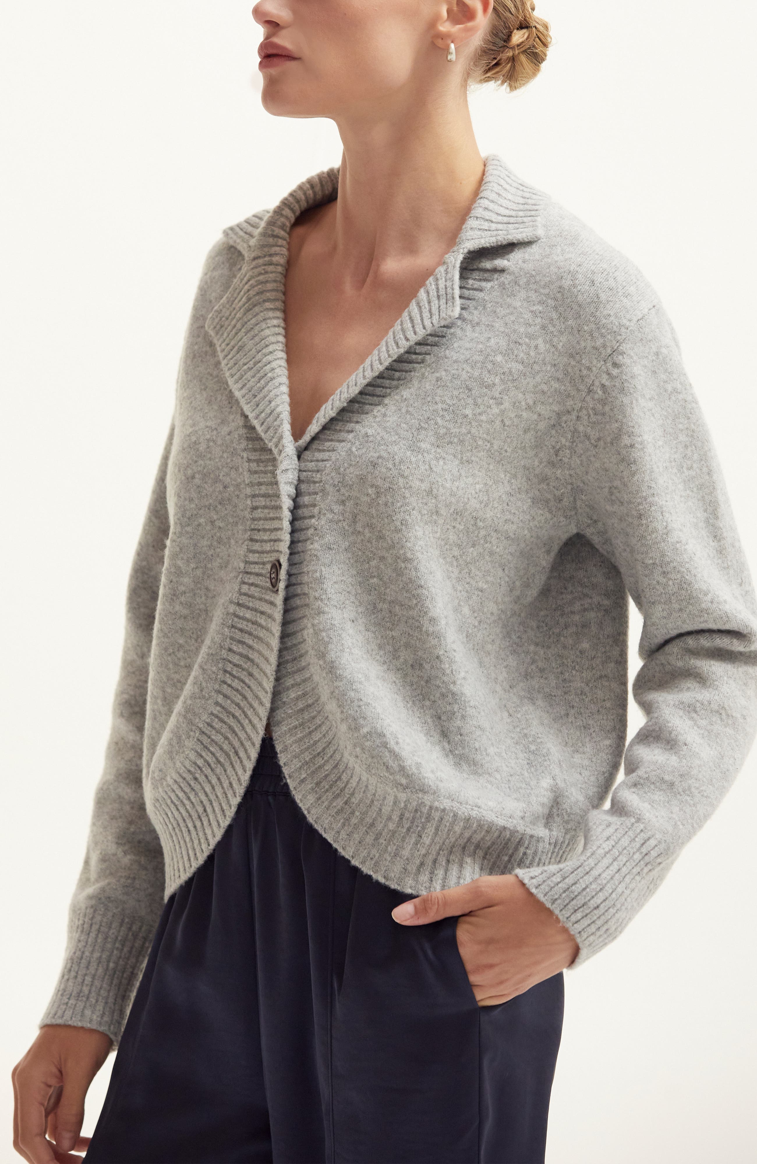 Curved Hem Cardigan - image 2