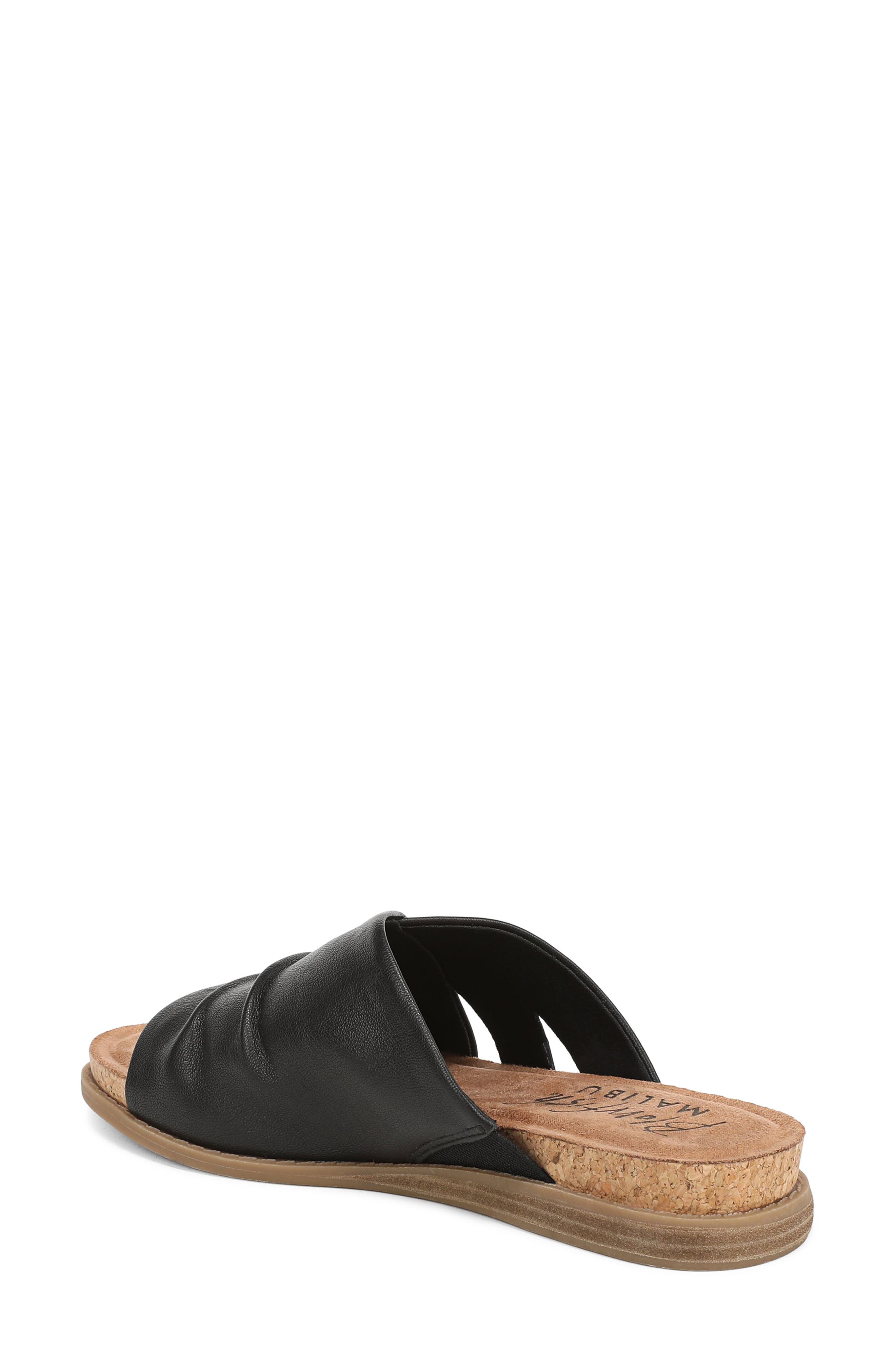 Blowfish Malibu Noelle Slide Sandal, Alternate, color, Black Faux Leather
