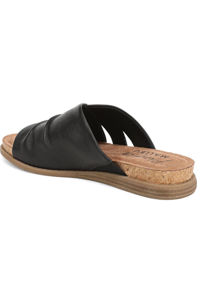 Blowfish Malibu Noelle Slide Sandal, Alternate, color, Black Faux Leather