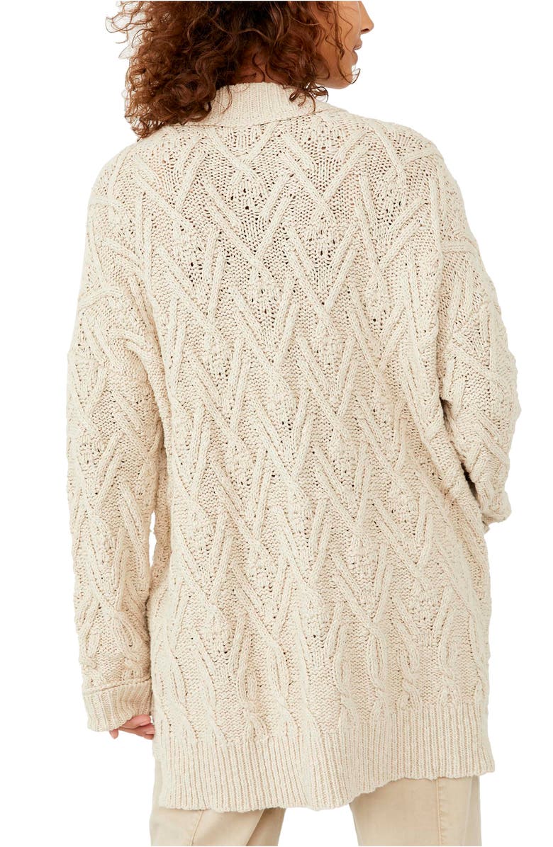 Free People Montana Cable Cotton Cardigan, Alternate, color, 